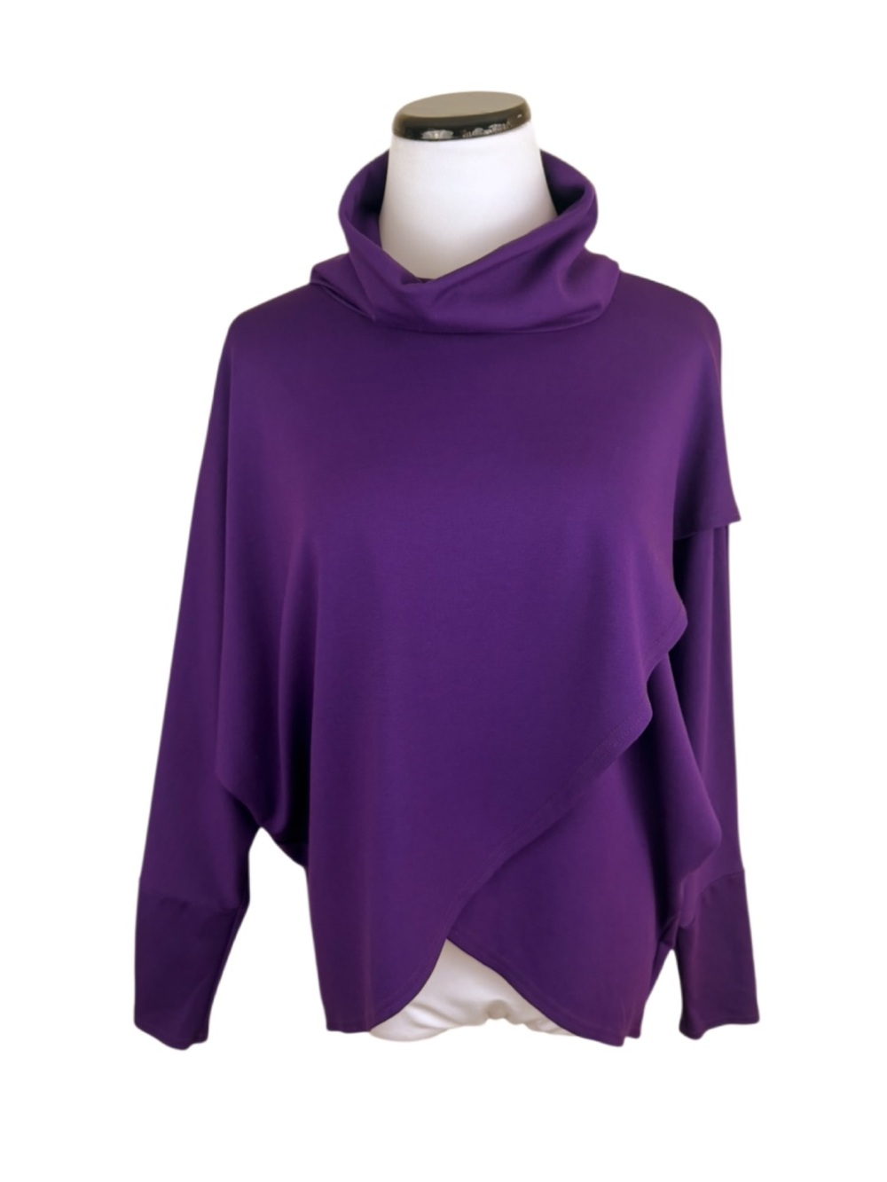 Joseph Ribkoff Long Sleeve Turtleneck Top Purple Size 4